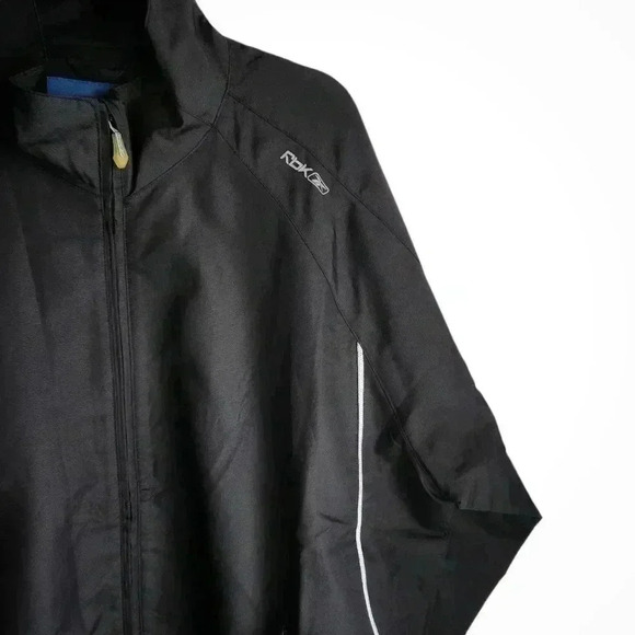 Mid-2000s Reebok Hockey Warm-Up Jacket Men’s XL Rbk Windbreaker Black Unworn - Picture 4 of 15